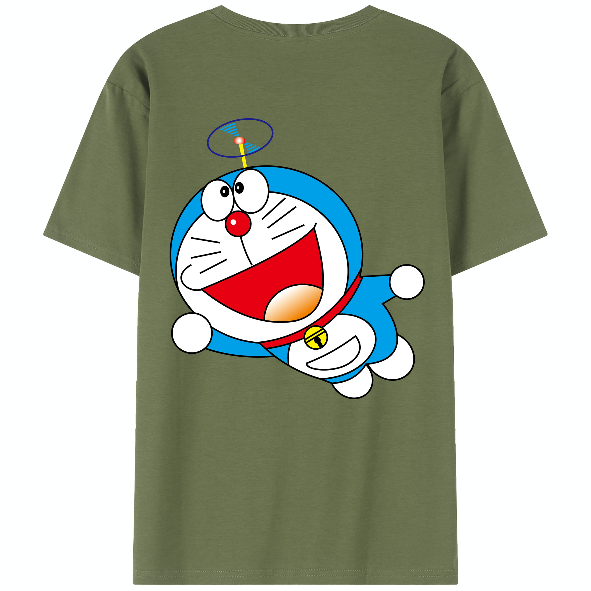 （画像用） ドラえもん Doraemon 綿100％半袖Tシャツ（背面プリント）